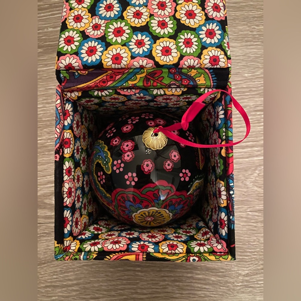 Vera Bradley Symphony in Hue Christmas Ornament
